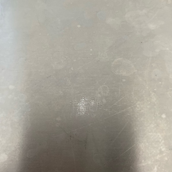 Vintage Stainless Steel Tray and Creamer with Teak Handles Made in Japan - Picture 5 of 7